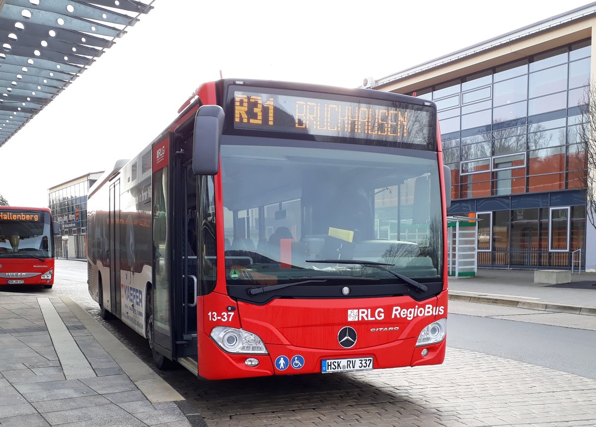 RLG 13-37
Aufgenommen am 27 Dezember 2018
Olsberg, Bahnhof
HSK RV 337