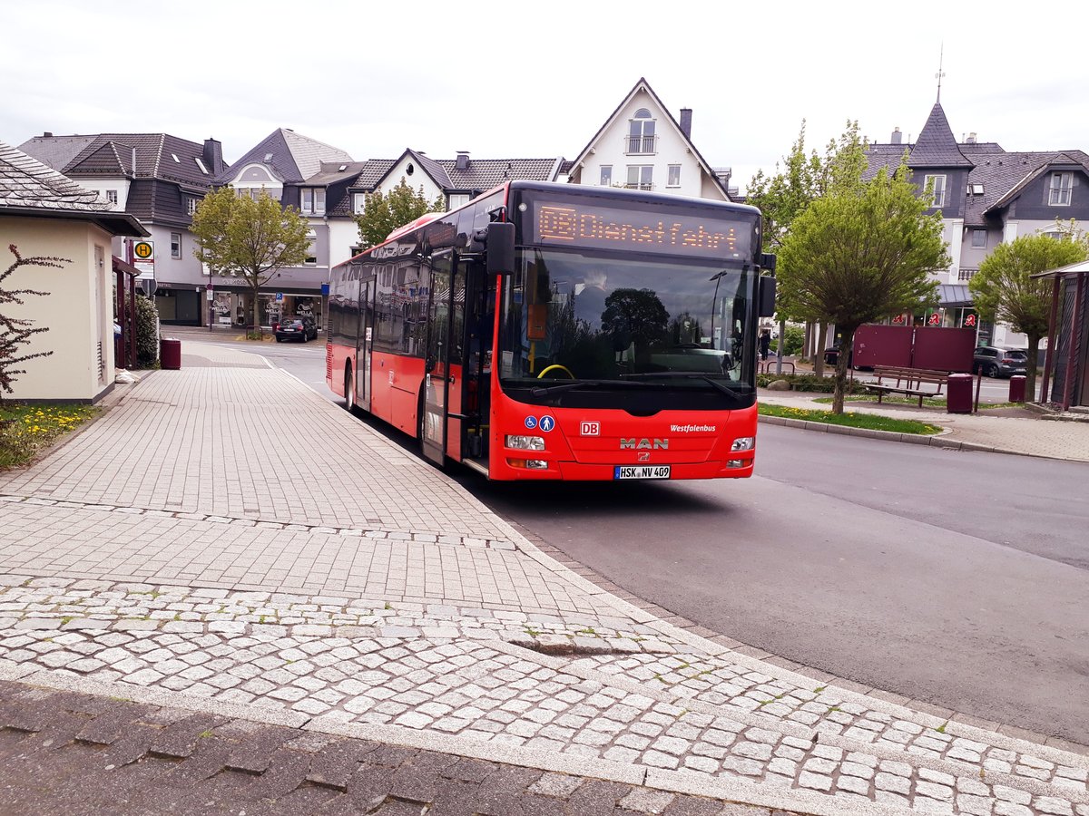 Westfalenbus 409
Aufgenommen am 25 April 2019
Meschede, Bahnhof/Busbahnhof
HSK NV 409