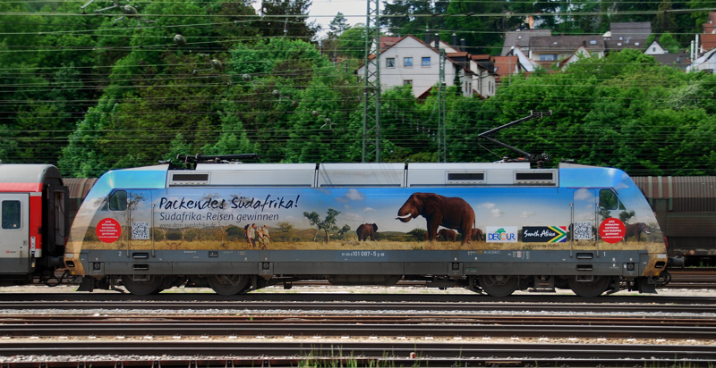101 087-5, packendes S�dafrika, aufgenommen am 19.05.13, in Treuchtlingen.