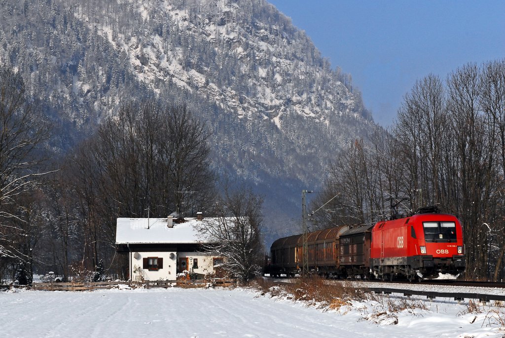 1116 136 beim Kloster Reisach.
Aufgenommen am 04.12.2010.