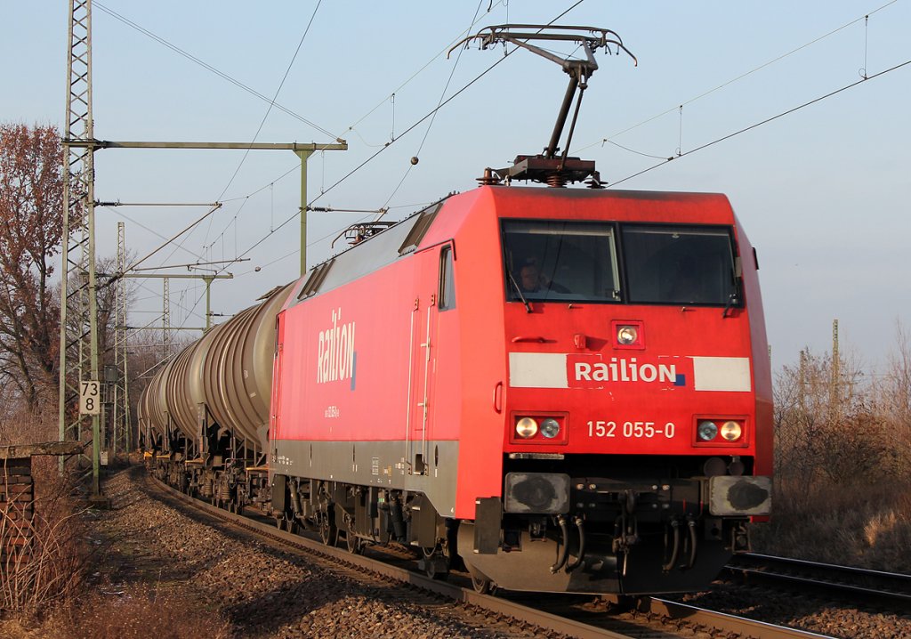 152 055-0 in Porz Wahn am 02.02.2011