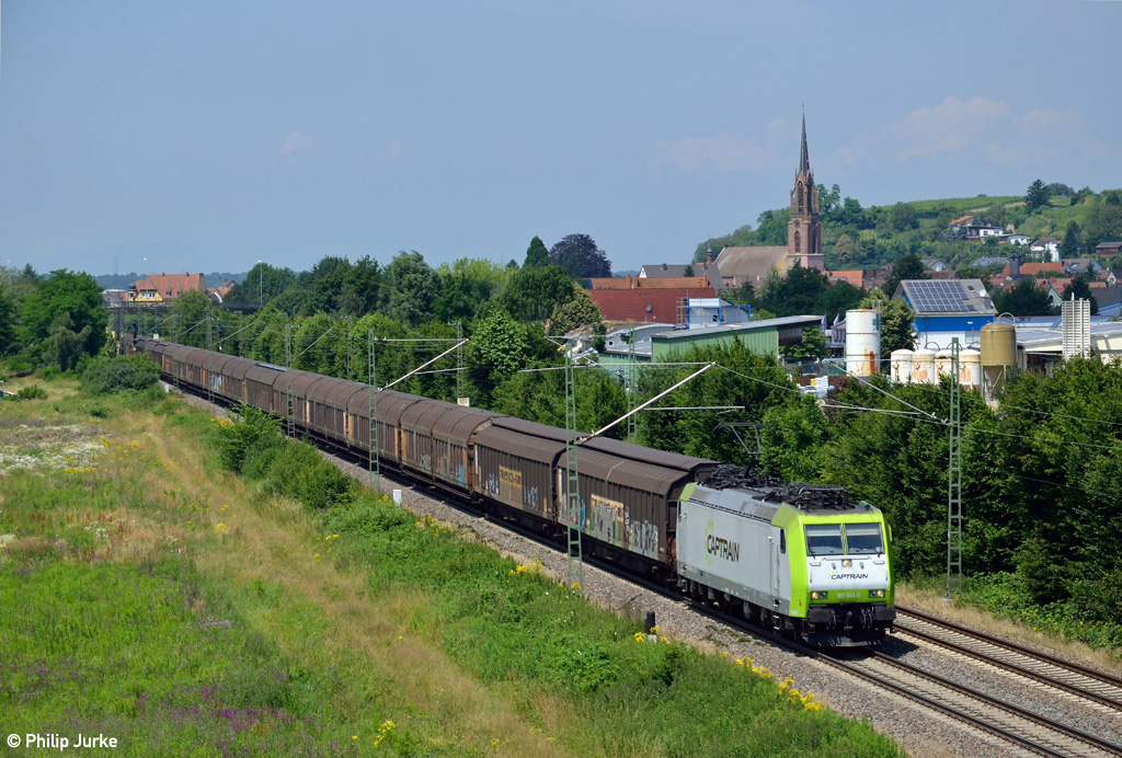 185 541-0 am 06.07.2013 bei Teningen-Mundingen.

