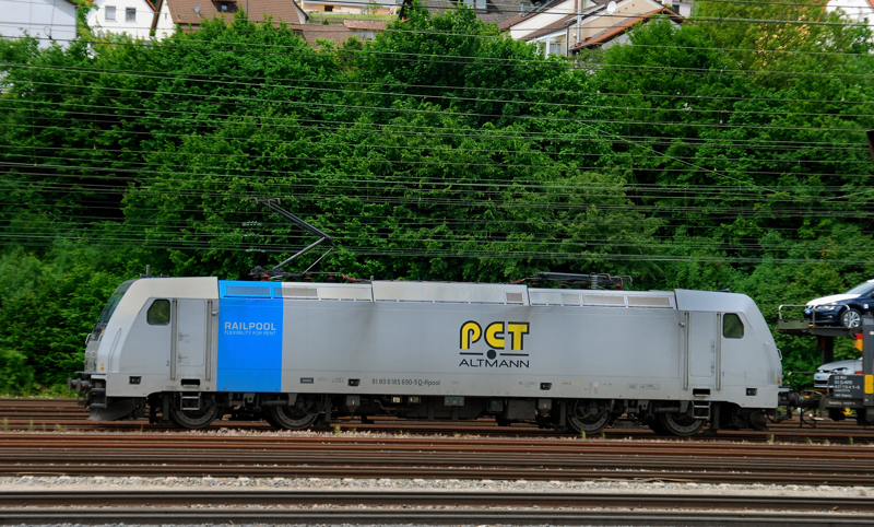 185 690-5, PCT, aufgenommen am 07.06.13, in Treuchtlingen.