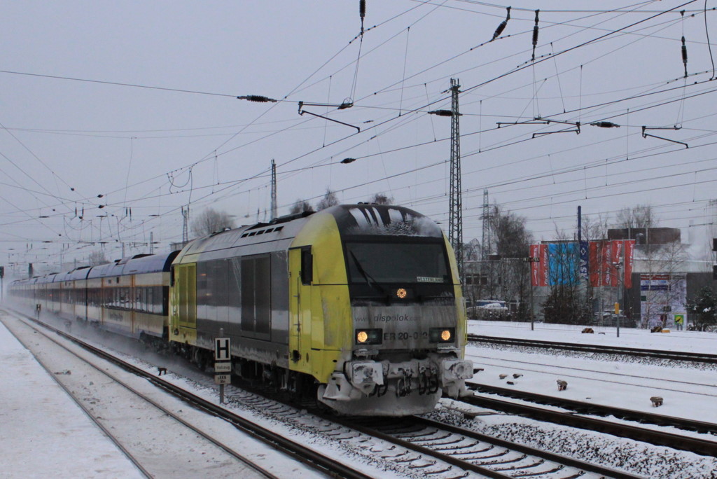 Am 28.12.2010 konnte ich die ER 20 012 in alter Dispo Farbgebung in Hamburg Eidelst�dt knipsen.