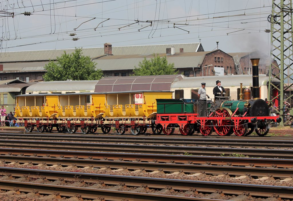 Der Adler er�ffnet die Lokparade im DB Museum Koblenz am 21.05.2011