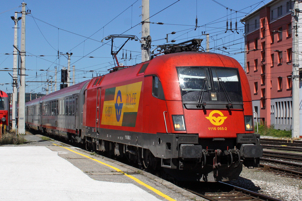 Die 1116 065-2 in Salzburg in 01,08,10