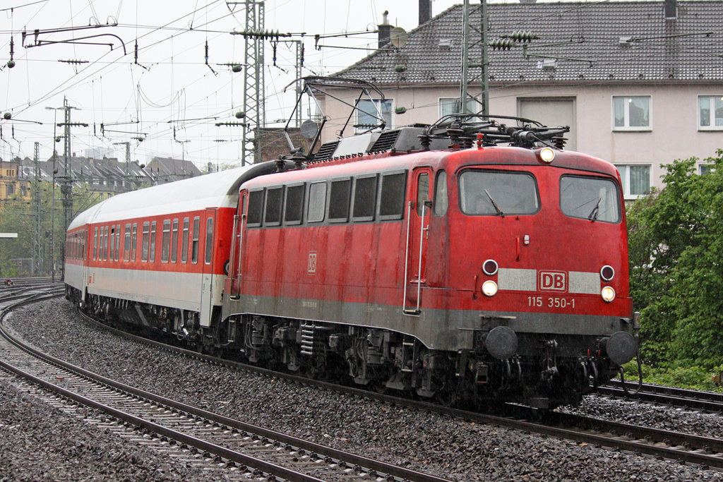 Die 115 350-1 in D�sseldorf Volksgarten am 02,05,10