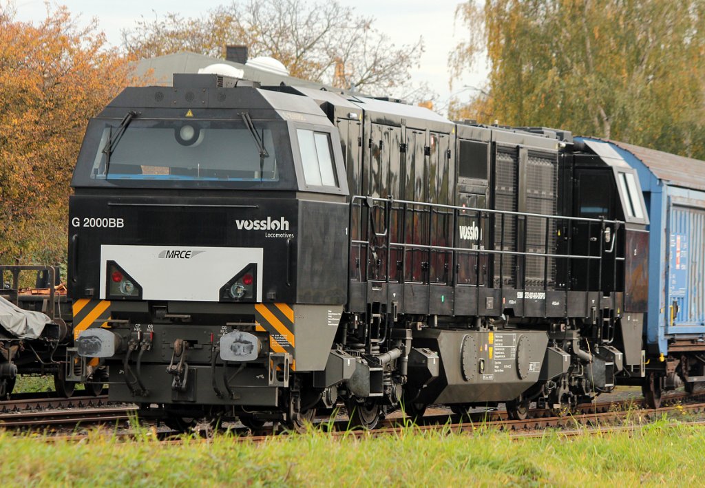 Eine ex-Rurtalbahn G2000BB in Br�hl Vochem am 29.10.2011