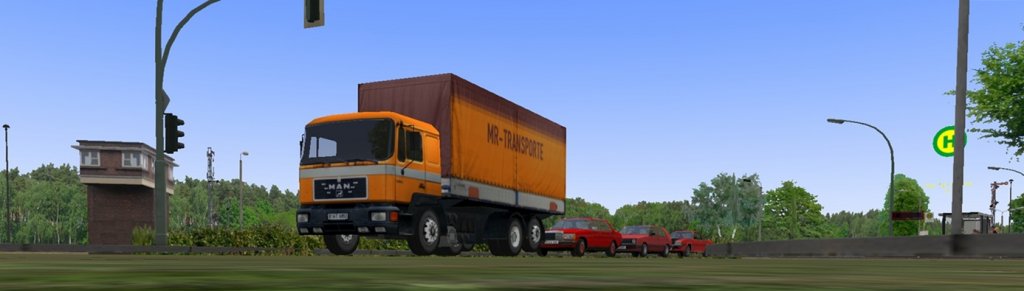MAN mit Kastenaufbau aus dem Omsibussimulator.