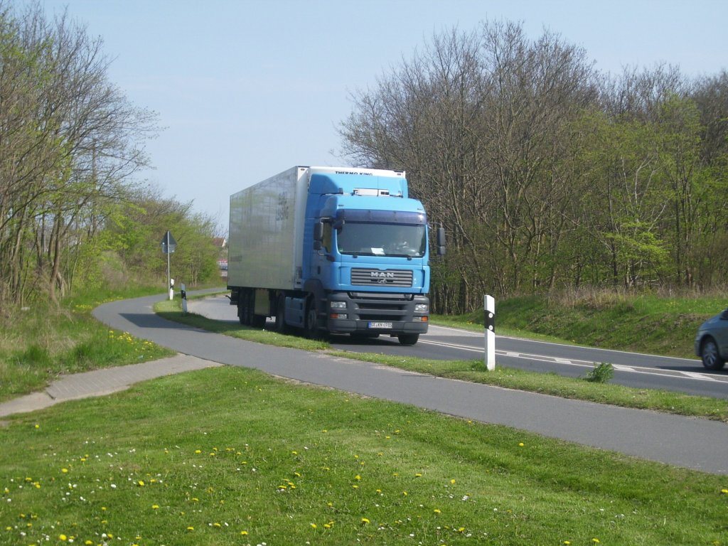 MAN Sattelzug in Sassnitz.