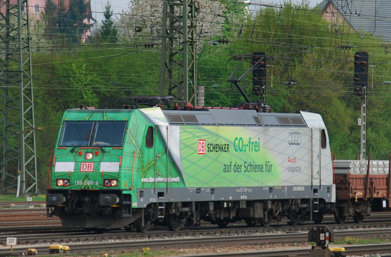 Portrait 185 389-4, CO2, aufgenommen am 01.05.13, in Treuchtlingen.