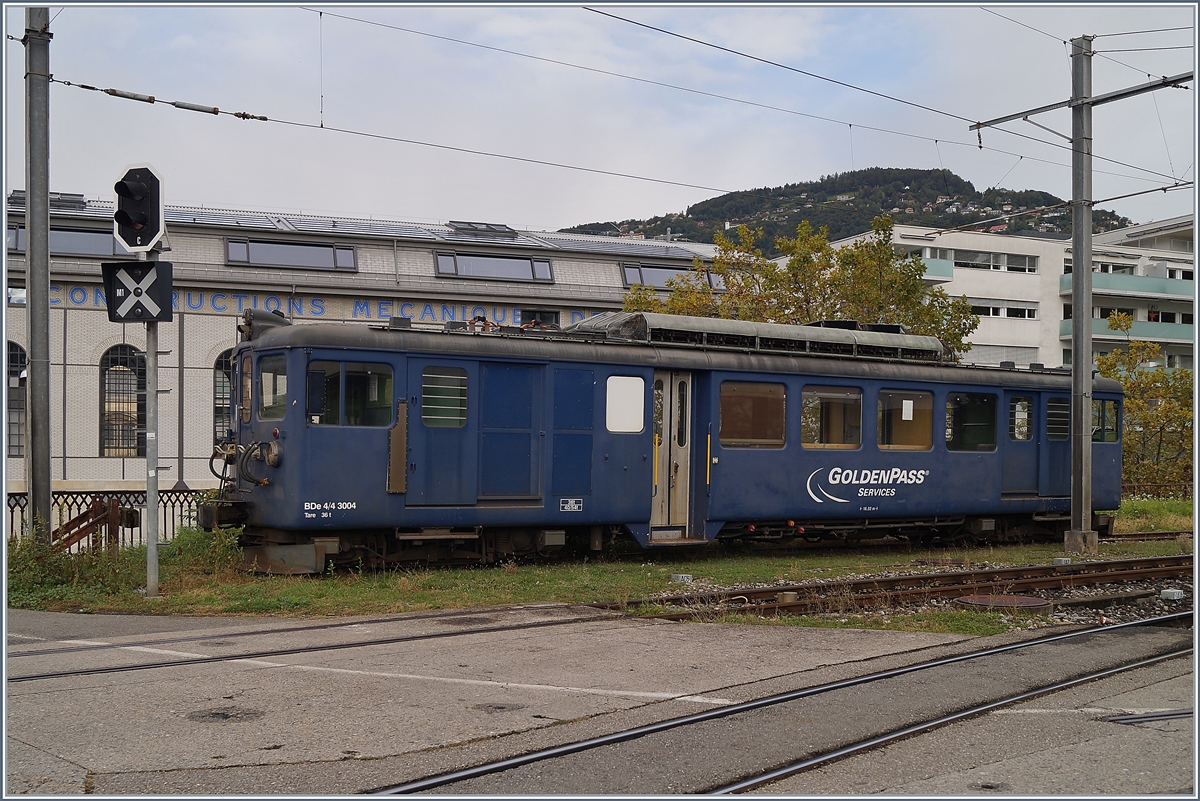 Der MOB BDe 4/4 3004 hat seinen Dienst getan, unter anderem die Beförderung der erfolgreichen Panoramic-Züge in der Anfangszeit, und wurde nun in Vevey auf ein Abstellgleis verschoben.

7. Okt. 2019