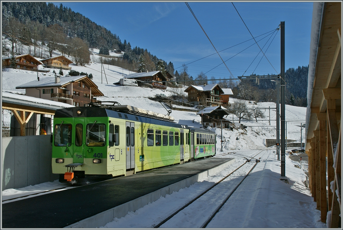 Der  neue  Bahnhof von Le Sépey.
25. Jan. 2014