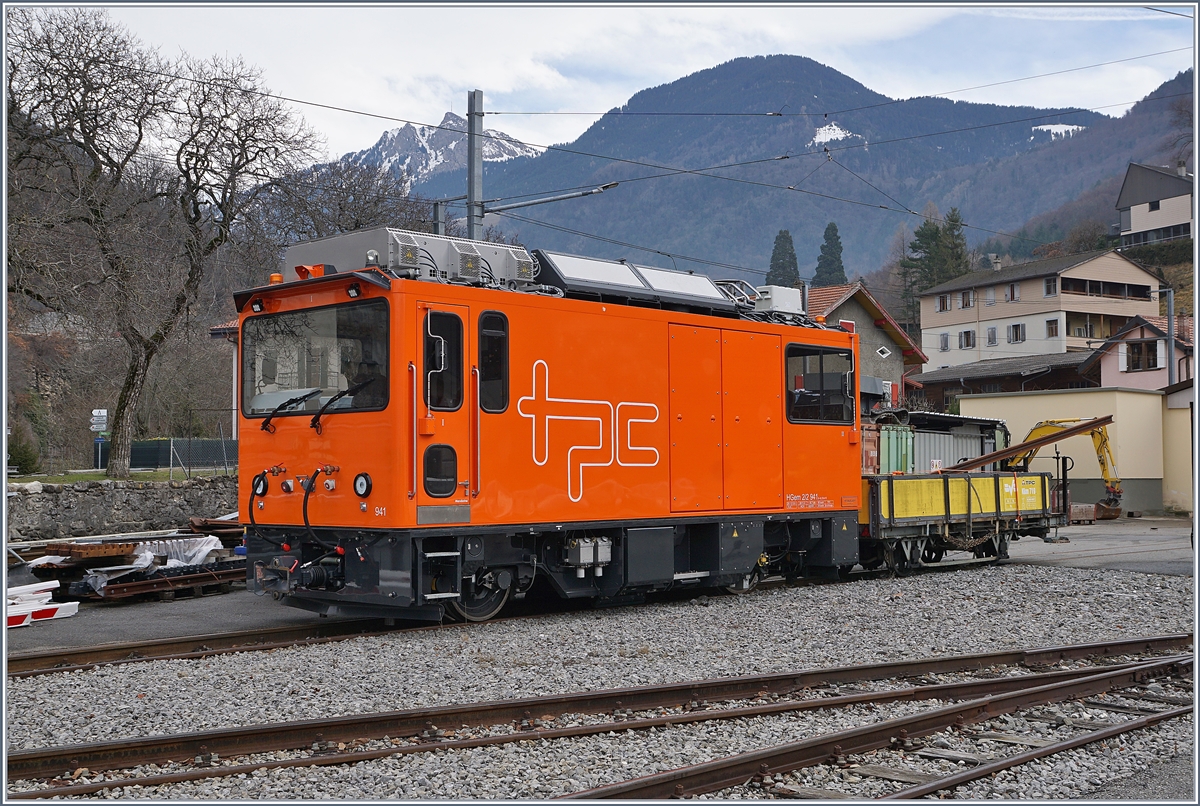 Der TPC HGem 2/2 941 und BVB Kkl 719 in Aigle Dépôt ASD.
7. Jan. 2018