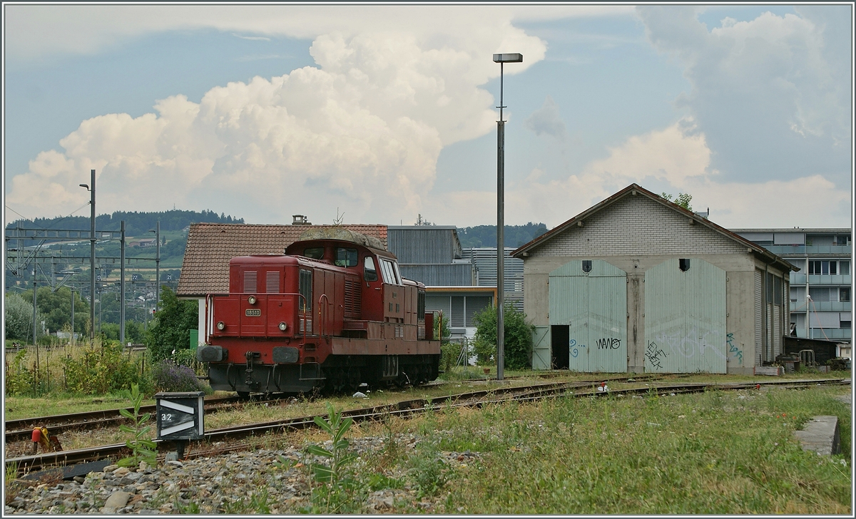 Die Bm 6/6 18510 in Yverdon.
23. Juli 2013