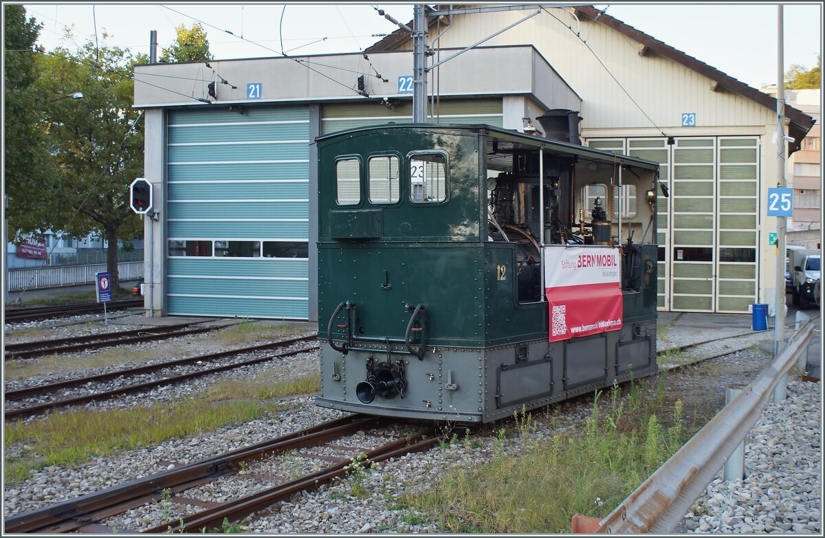 Die G 3/3 12, 1894 BTG (Eigentum der Stiftung BERNMOBIL historique) ist in Vevey angekommen. Das Berner Dampftram stellte einen Höhepunkt im September Event  Es war einmal - Gleise in der Stadt  dar.

2. September 2021