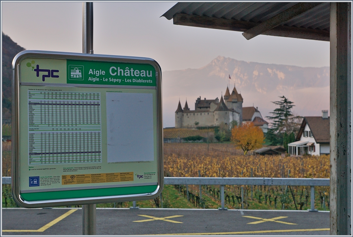 Die Haltestelle Aigle Dépôt ASD heisst nun sinnvollerweise Aigle Château.
18. Nov. 2018