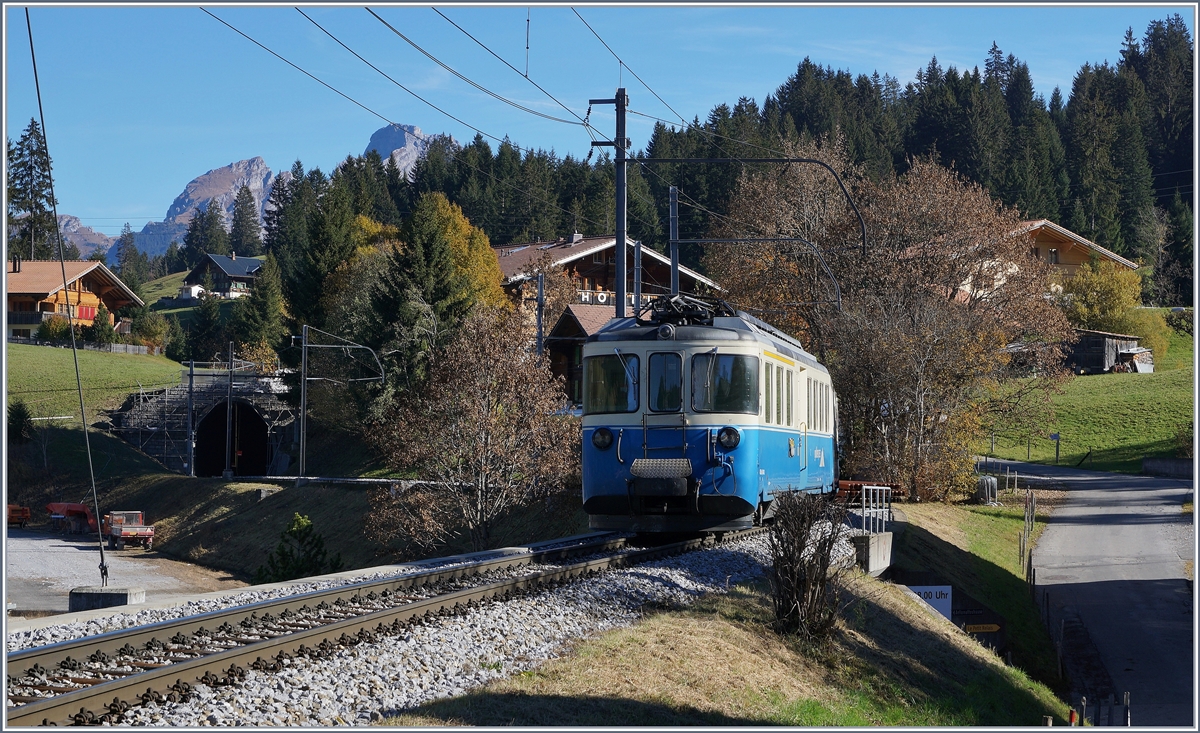 Endstation Saanenmöser! Infolge Bauarbeiten war Saanemöser ende Oktober/Anfang November 2016 für gut zwei Wochen Endstation der MOB; nach Zweisimmen und der Lenk wurde ein gut funktionierender Busersatzverkehr angeboten.
29. Okt. 2016