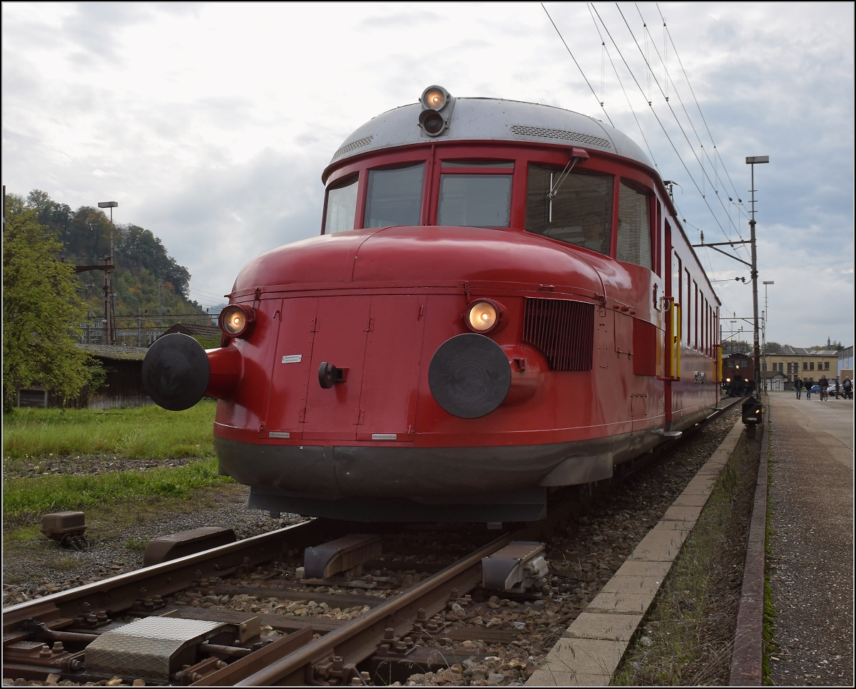 Fitnessfahrten. RAe 2/4 1001 im Depot Olten. Oktober 2019.