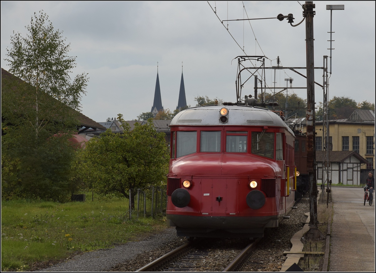 Fitnessfahrten. RAe 2/4 1001 im Depot Olten. Oktober 2019.