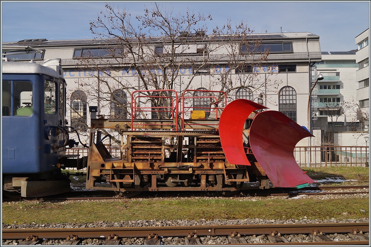 Für alle (Schnee) Fälle steht in Vevey die MOB X 12 (mit dem BDe 4/4 3006) bereit. 

15. Februar 2021