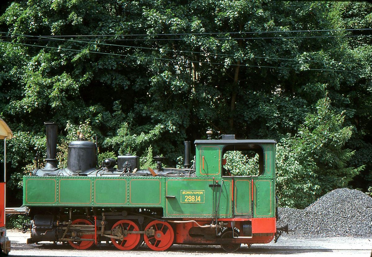 Lok 298.14 aus Oesterreich in Waldenburg, 3.August 1976 