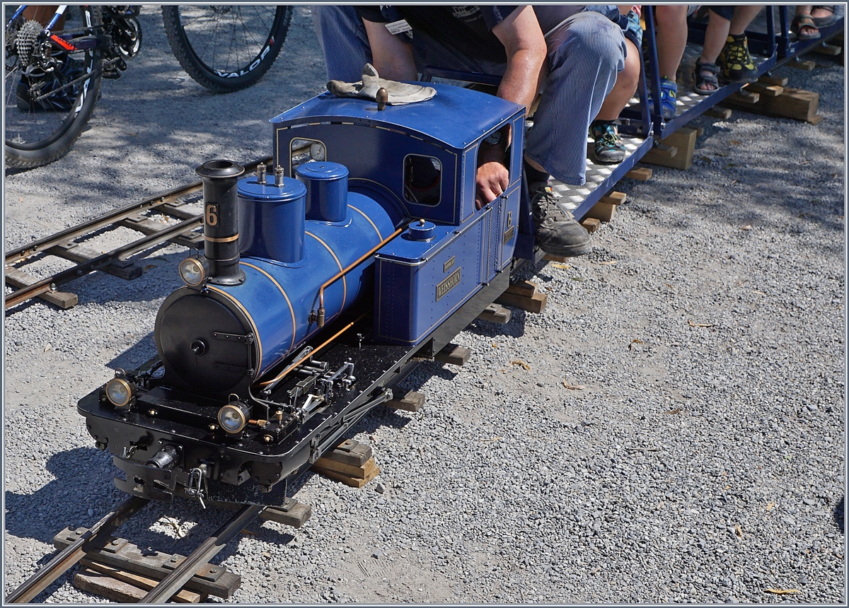 Schweizer Dampftage Brienz 2018: die umfasste nicht nur  grosse  Dampfloks sonder auch  Kleine , wie zum Beispiel die Spur 1 Live Modelle oder die Quaibahn, aber auch Dampfwalzen und Dampfschiffe. Brienz, den 30. Juni 2018