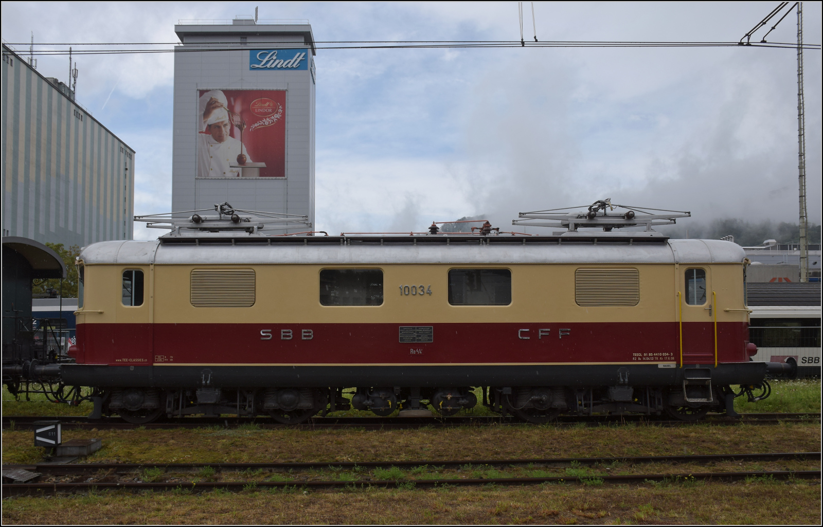 Depotfest Olten 2023. 

Re 4/4 I 10034 im TEE-Design. August 2023.