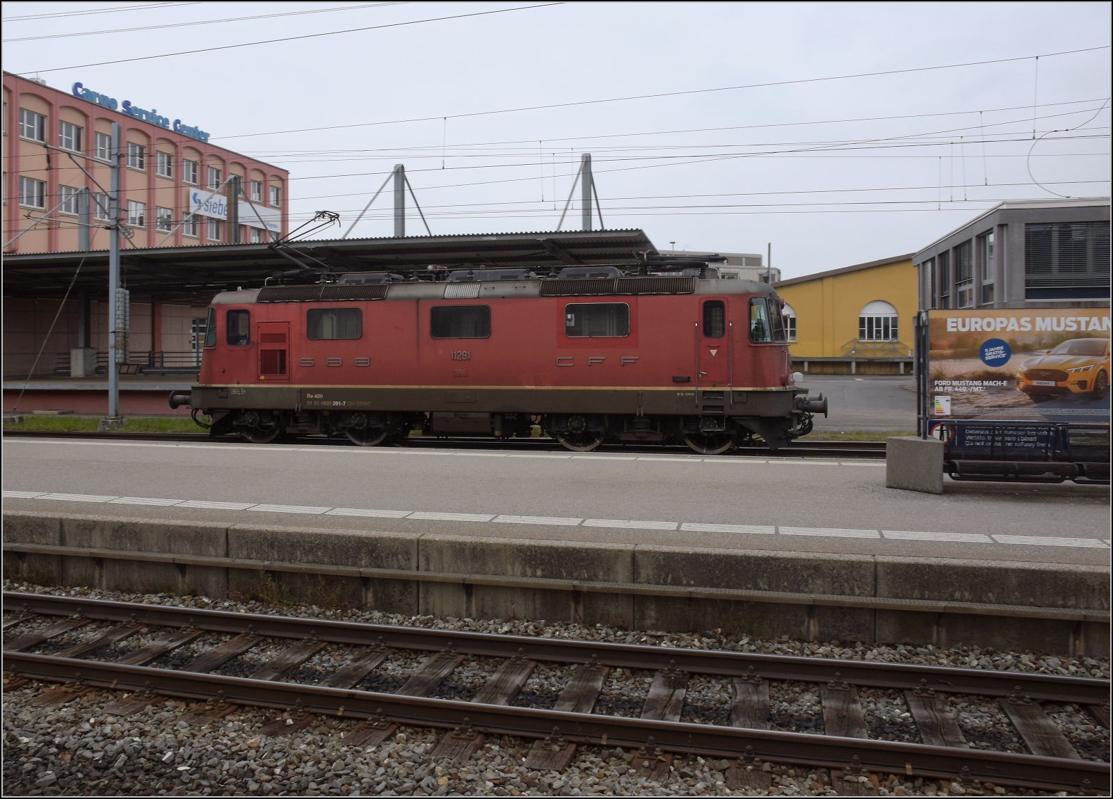 S26-BB-und-IGS-Minitreffen.

Re 420 291 in St. Margrethen. Februar 2023.