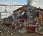 01 202 mit Gotthardsonderzug in Wohlen, M�rz 2015.