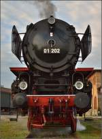 Nach getaner Arbeit, 01 202 beim Abdampfen in Romanshorn.