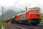 230 077-0 beim schottern kurz vor Bad Honnef am 06.05.2012
