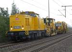 203 314-9 mit Bauzug in Porz Wahn am 26.10.2010