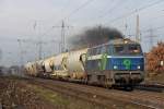 Die NIAG 9 ( 216 111-5 ) in Ratingen Lintorf am 26,01,11
