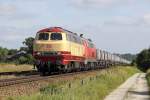 Die 217 002-5 und 217 012-4 in T�ssling am 01,08,11