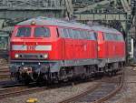 218 838-1 kommt wieder aus Deutzerfeld zur�ck auf dem Weg rtg Bbf.