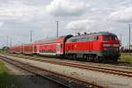 Die 218 465-3 in M�hldorf am 02,08,10