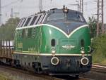 V200 053 der Brohltalbahn in Ratingen im Sommer 09
