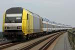 ER20 012 mit NOB Zug auf der Hochbr�cke Hochdonn am 03.08.3011