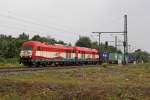 Die EVB 420 11( 223 031-6 ) und 420 12 ( 223 032-4 ) in Hamburg-Unterelbe am 10,08,11
