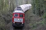 Die 232 283-2 zwischen Ratingen und W�lfrath am 16,04,10