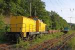 Die V 150.03 und V 100.02 abgestellt in Wuppertal Steinbeck am 14,06,10