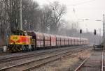 Lok 545 der E&H in Ratingen-Lintorf am 07.02.2012