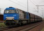 Eine RTB G2000 am NIAG Ganzzug in Porz Wahn am 12.04.2012