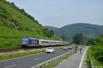 101 025-5 mit dem IC 2011 von Hannover nach Stuttgart am 14.07.2013 am Bopparder Hamm.