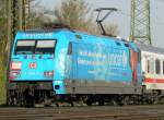 101 016-4 als Umleiter in Gremberg am 23.04.2010