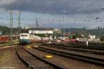 Die 111 001-4 mit dem TEE und die 103 113-7 mit ihrem EC am DB Museum Koblenz L�tzel am 15.06.2014