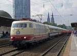 103 235-8 am IC 1806 in K�ln/Messe Deutz am 03.09.2010