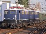 E10 121 bei der Einfahrt in K�ln Hbf (Sep.09)