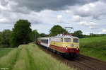 113 309-9 und 110 469-4 mit der RB 74588 (Wuppertal-Oberbarmen - Bonn Hbf) am 31.05.2016 bei Haan-Ellscheid.
